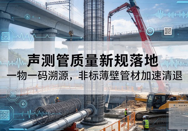 平塘声测管质量新规落地，一物一码溯源，非标薄壁管材加速清退