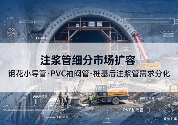 平塘注浆管细分市场扩容，隧道钢花小导管、PVC 袖阀管、桩基后注浆管需求分化