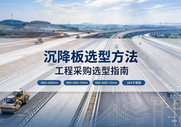平塘沉降板选择方法